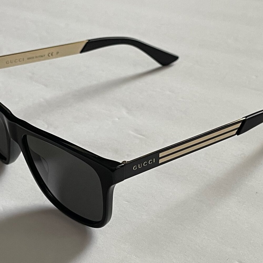 Gucci Men's Square Acetate Logo Sunglasses